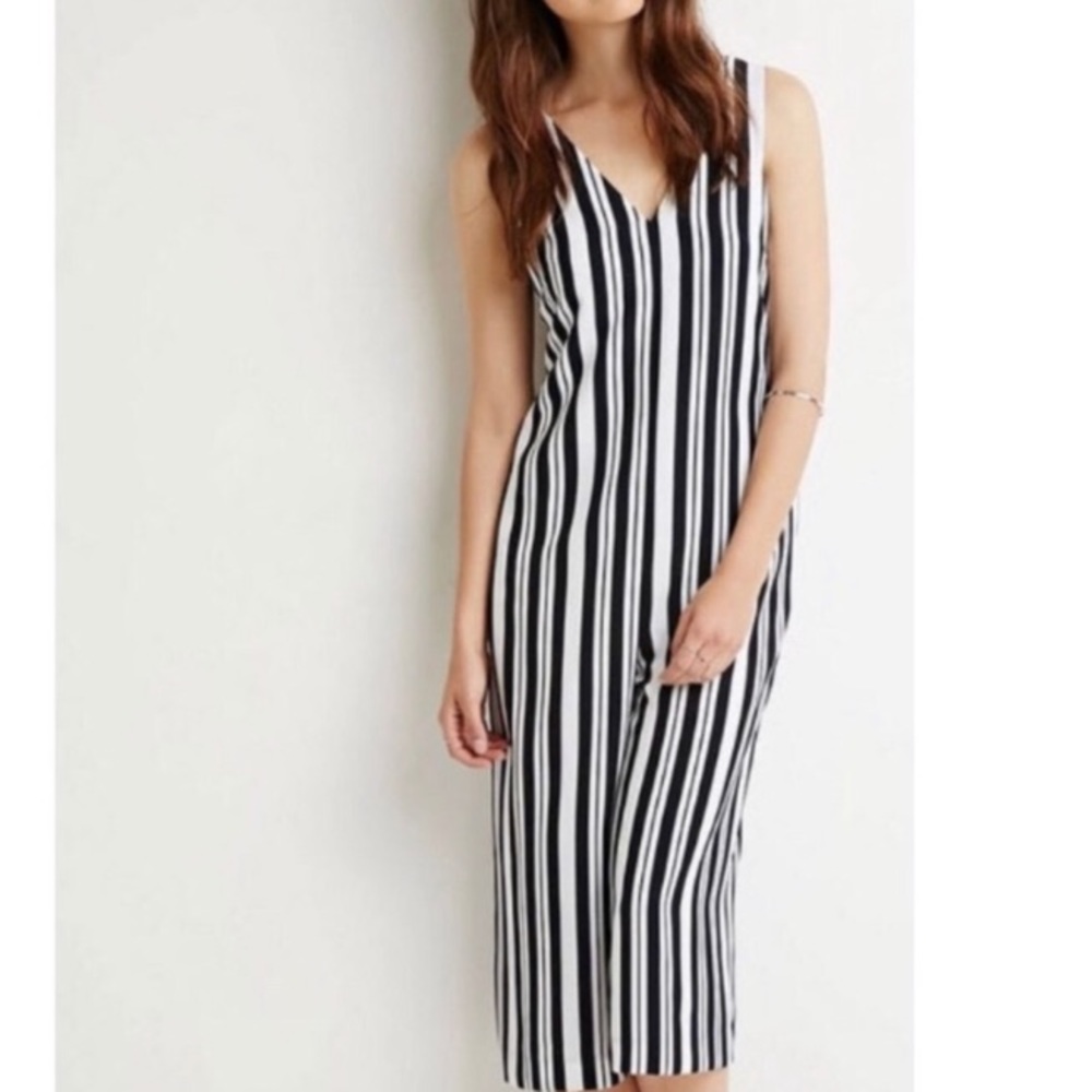 Forever 21 Striped Jumpsuit